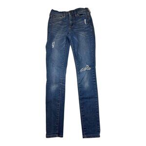 Aeropostale Distressed Skinny Jeans High Waisted Jegging Size 00 Reg